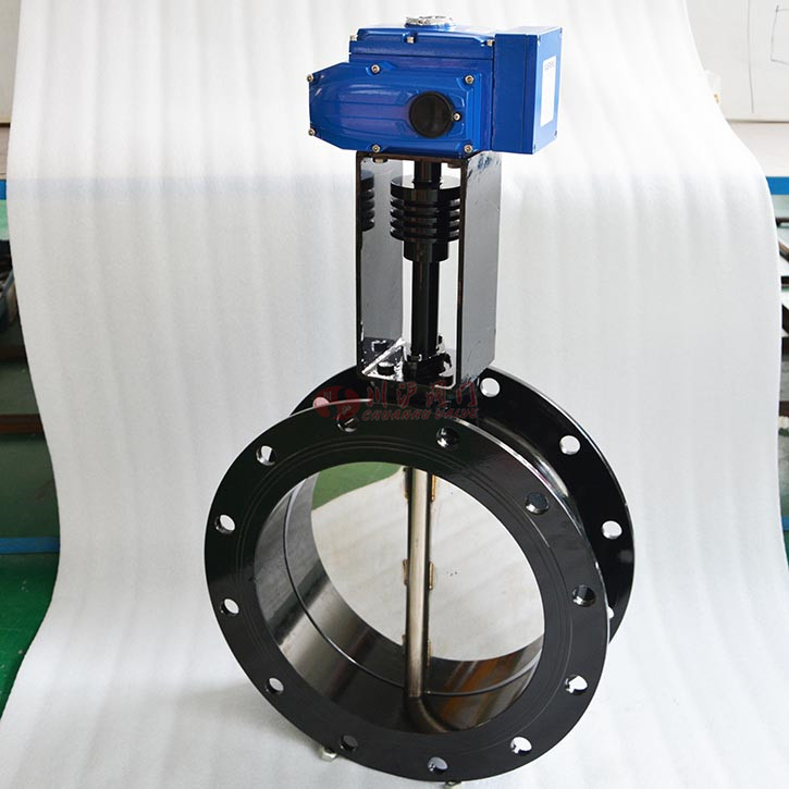 電動高溫通風(fēng)蝶閥實物圖